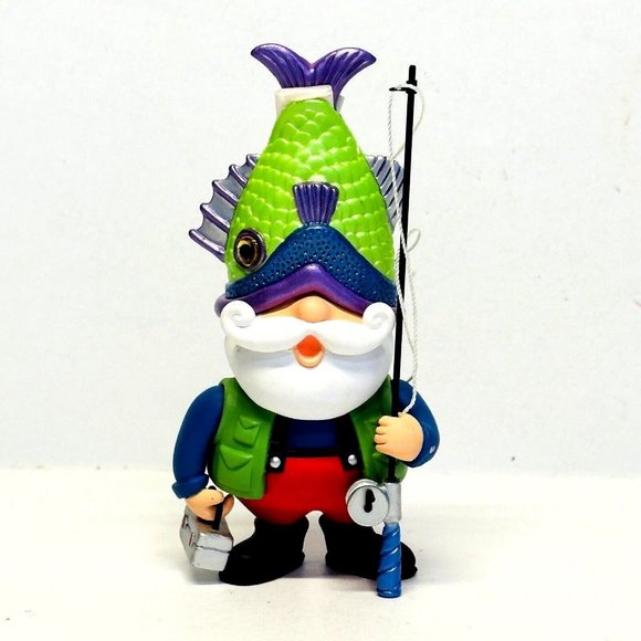 Hallmark Other - Hallmark Keepsake Catch of the Day Santa Fishing Ornament 2004 VTG